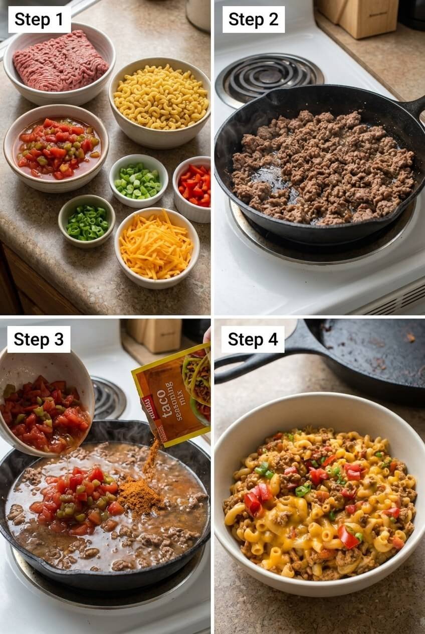 how to make Taco Mac step by step