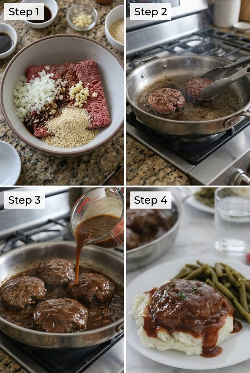 how to make Simple Salisbury Steak step by step