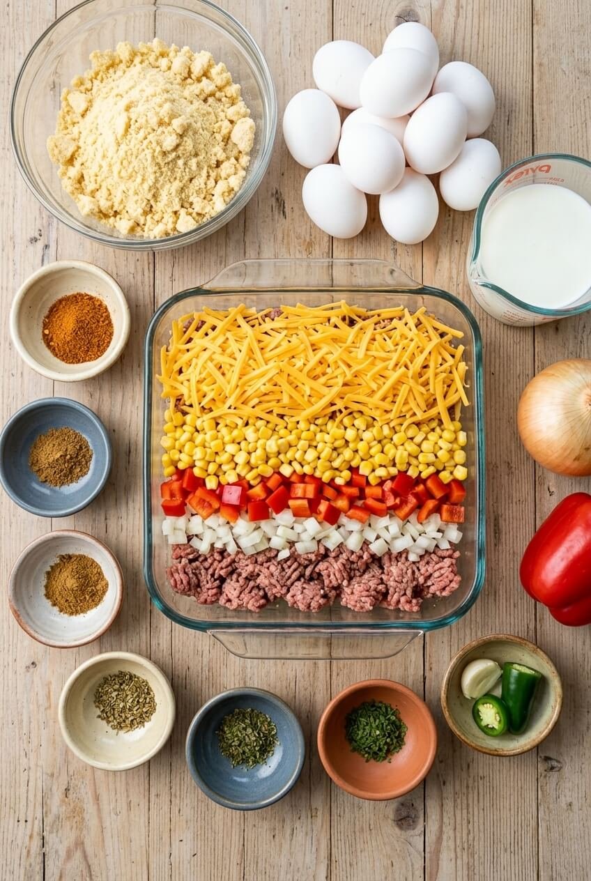 ingredients for John Wayne Casserole