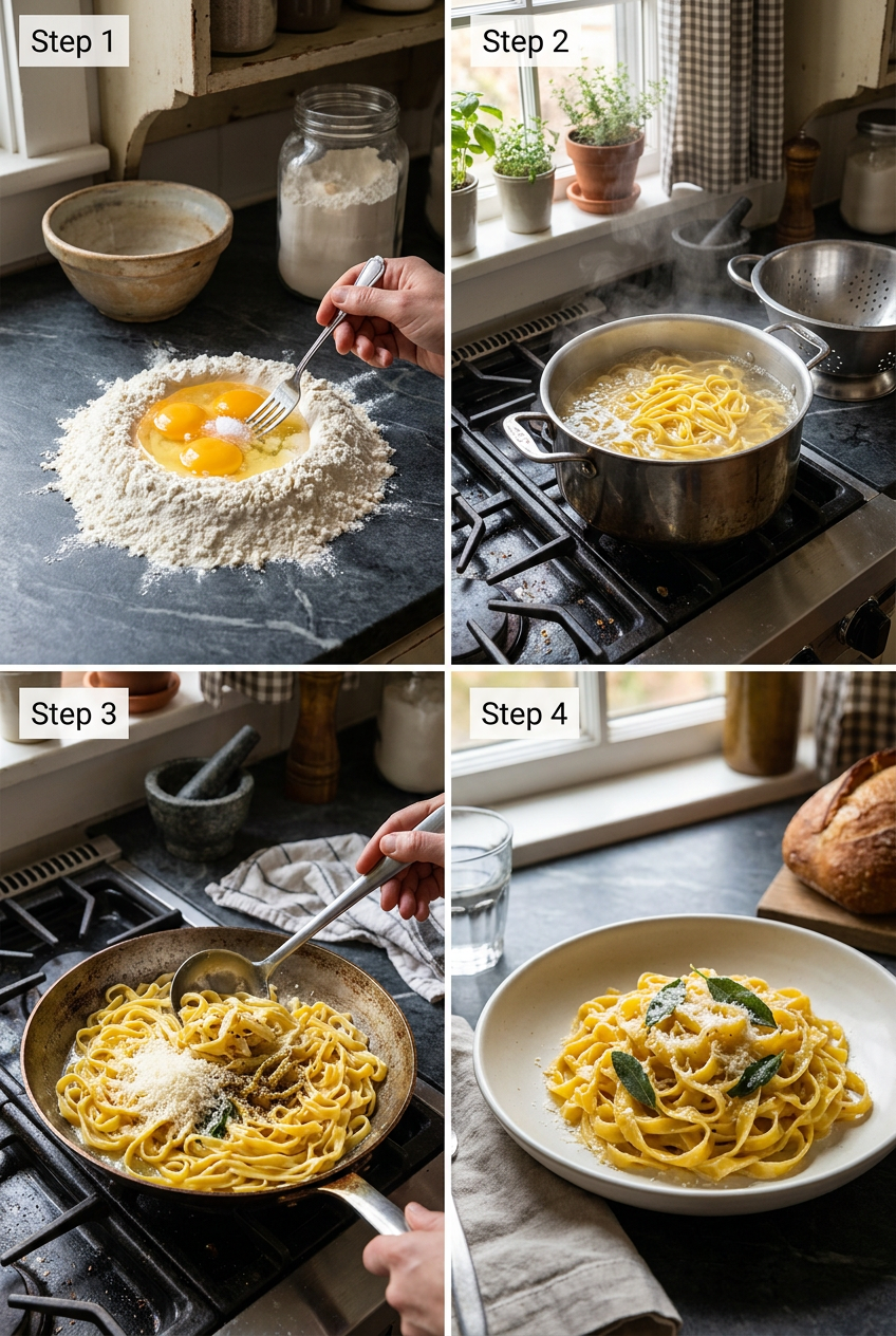 how to make Classic Homemade Egg Pasta step by step