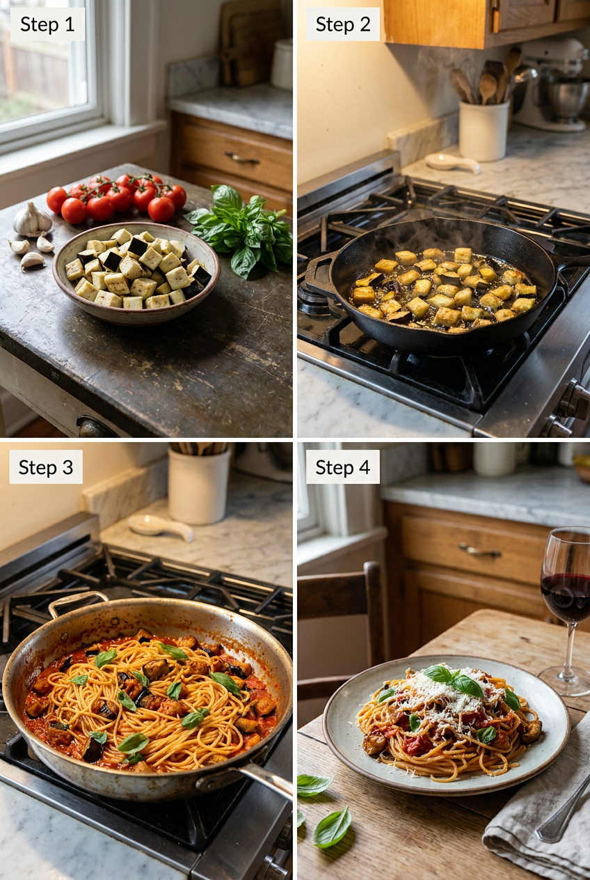 how to make Classic Pasta alla Norma step by step