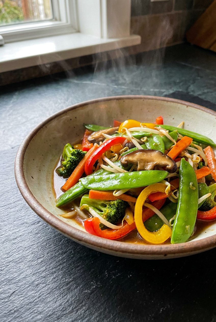 Colorful Asian Vegetable Stir-Fry